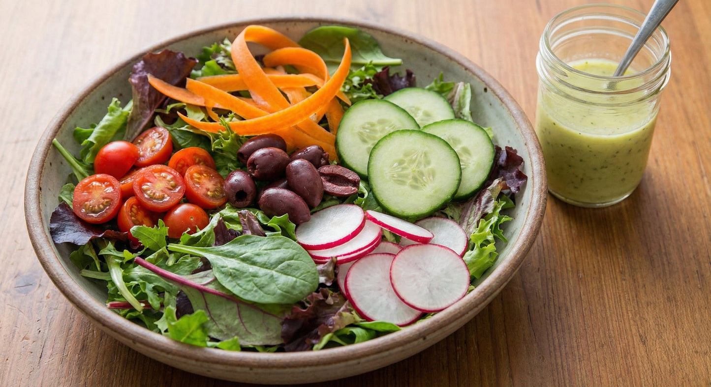 NEW ITEM - MEDITERRANEAN GARDEN SALAD - 9X9