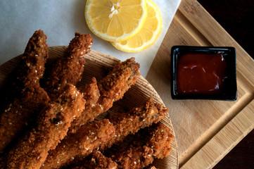 CRISPY SHNITZEL FINGERS. 1LB TG