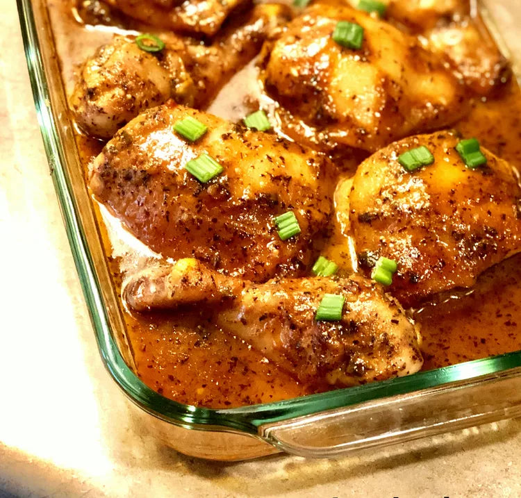 HONEY MUSTARD ROASTED CHICKEN LEGS