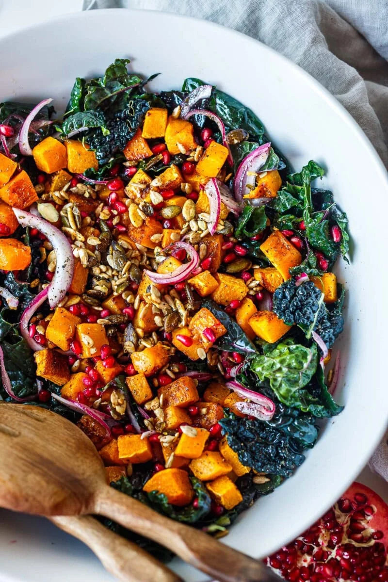 KALE AND ROASTED VEGETABLE SALAD