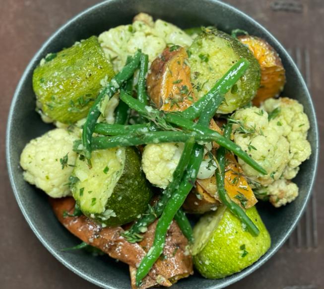 GARLIC AND HERB ROASTED VEGETABLES - 7" ROUND PAN