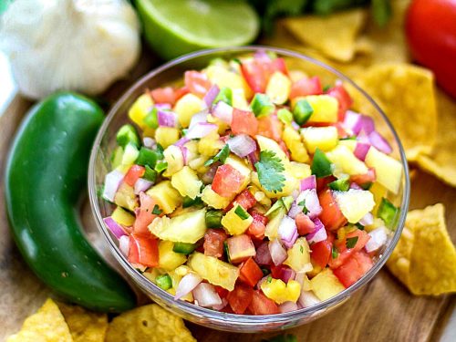 SPECIAL - FRESH PINEAPPLE SALSA 16OZ