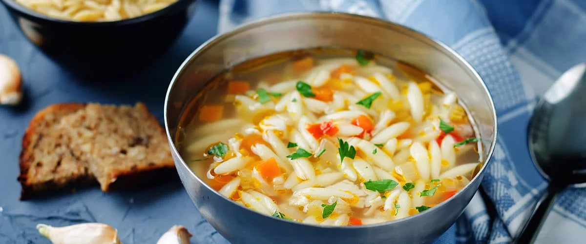 VEGETABLE ORZO SOUP - 32oz