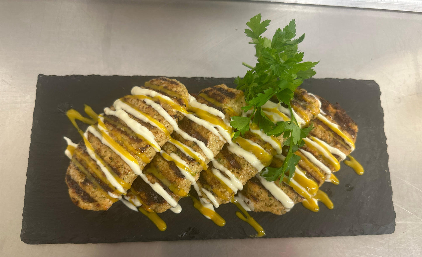GRILLED SALMON KEBOBS - 4 KEBOBS
