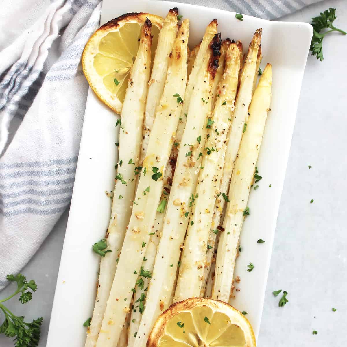 PESTO GRILLED WHITE ASPARAGUS - SPECIAL - 7" pan