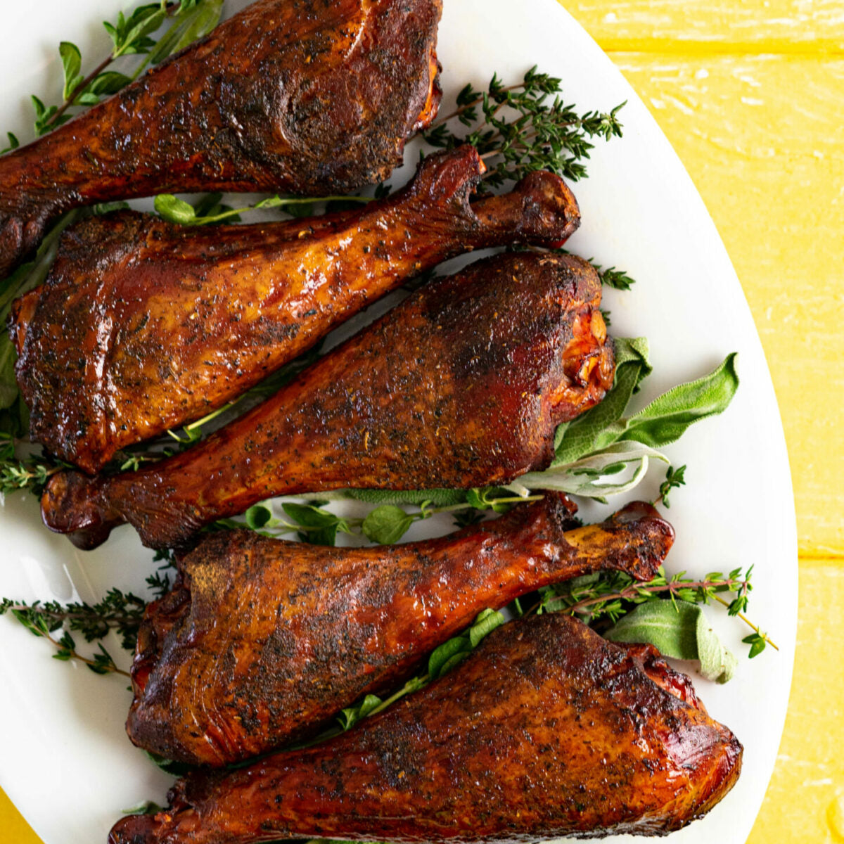 turkey leg confit with beef bacon
