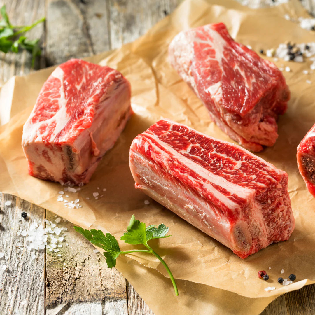 Short ribs (4 PCS X $19.42 Per lb)