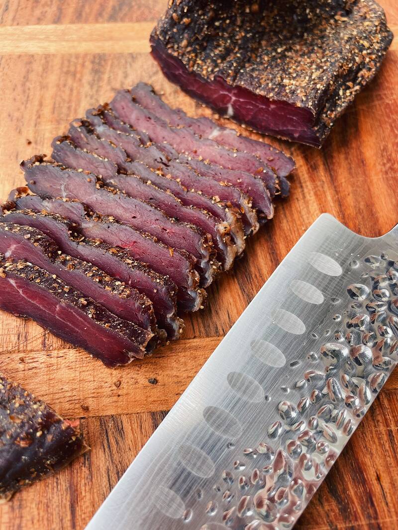 Spicy biltong (Sliced) 8oz BAG X $4.69 Per oz