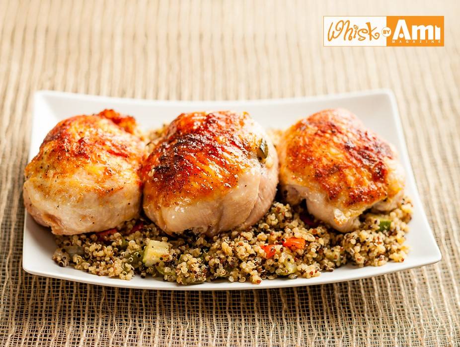 CHICKEN CAPON LEGS WITH MUSHROOM SAUCE (STUFFED)
