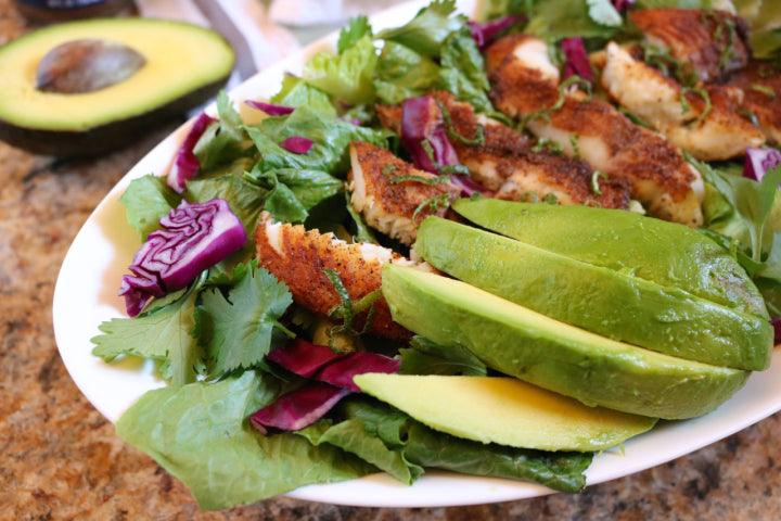 BLACKENED TILAPIA SALAD