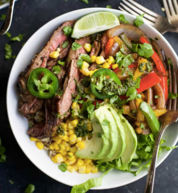 GREMOLATA STEAK QUINOA BOWL