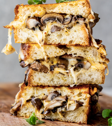 4 CHEESE SOURDOUGH MELT - SIDE OF SALAD