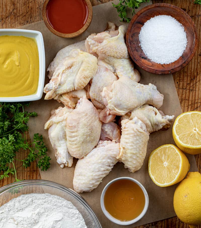 Honey mustard chicken wings (12 PCS X $5.75 Per lb)
