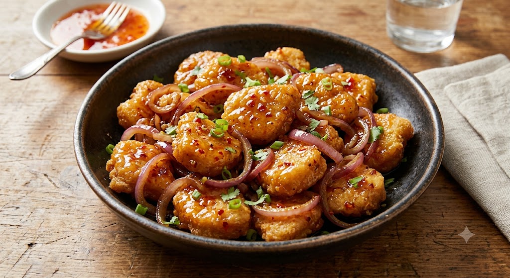 SWEET CHILI SCHNITZEL BITES - 7" PAN - SPECIAL