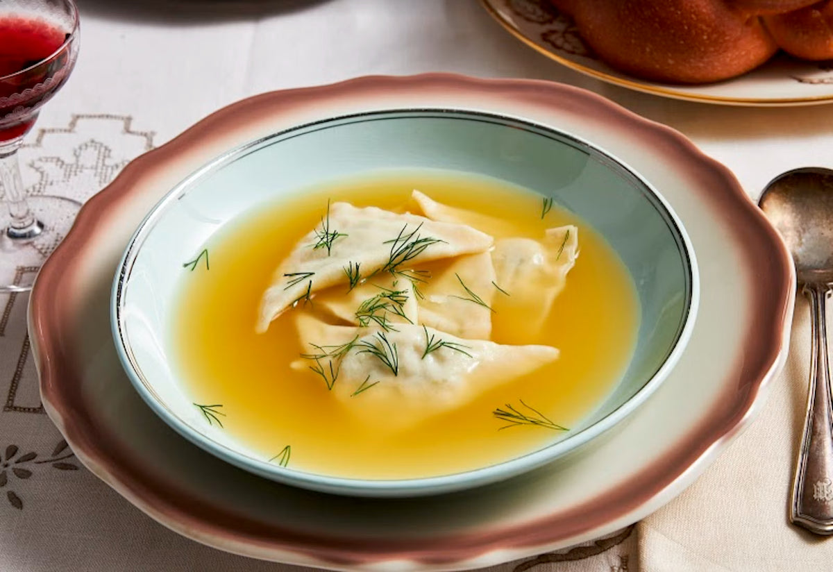 KREPLACH SOUP - 32OZ (CONTAINS: KREPLACH/DUMPLING HAVE GLUTEN )