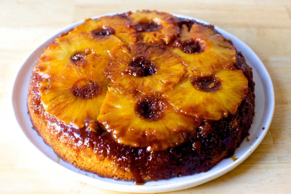 CARAMELIZED PINEAPPLE CAKE - LOAF PAN