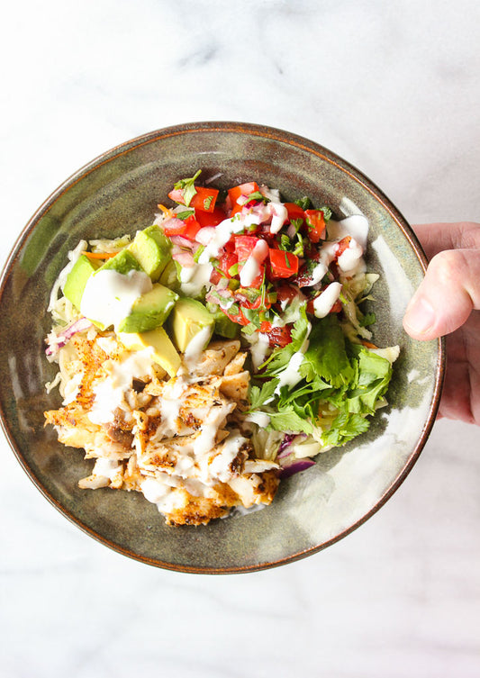 FLOUNDER TACO BOWL