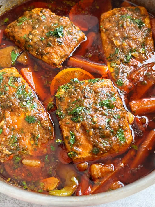 TILAPIA FILETS IN MOROCCAN SAUCE (2 FILETS)