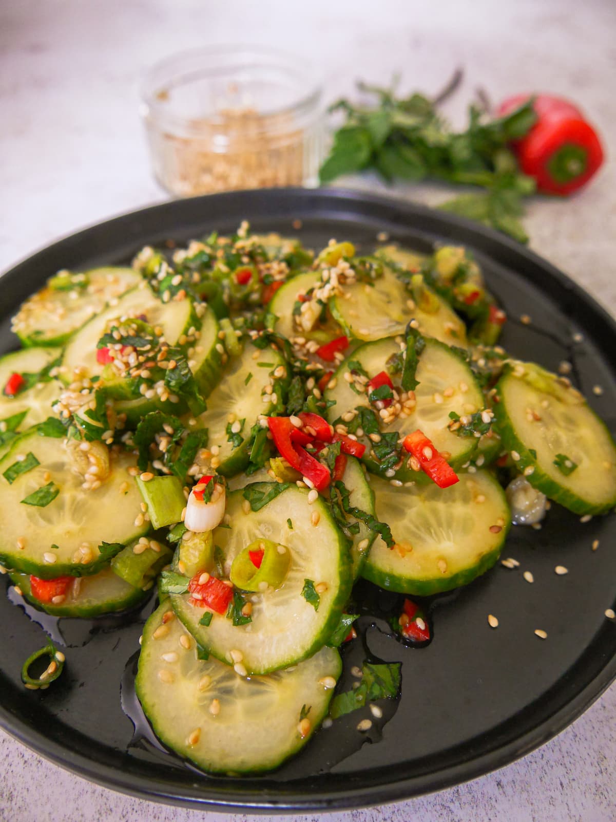 SESAME CUCUMBER SALAD