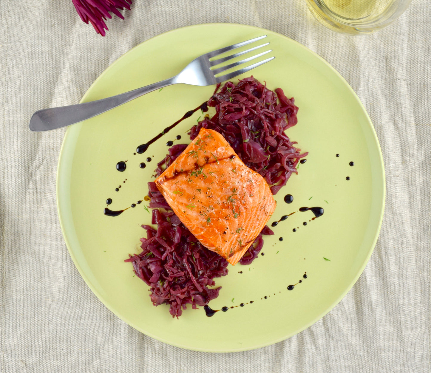 SALMON WITH BRAISED CABBAGE 1/2 SIDE