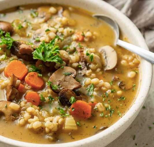 MUSHROOM BARLEY SOUP - 1 QT