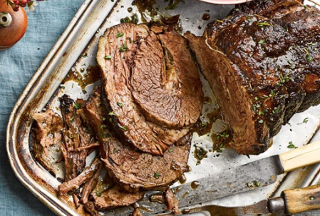 ROLLED  BRISKET MEDALIONS W/ CHIMCHURRI MARINADE ( 4 MEDALIONS)