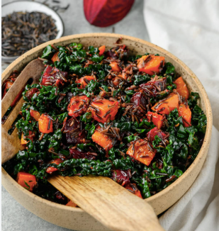 KALE AND ROASTED BEET SALAD 9X9