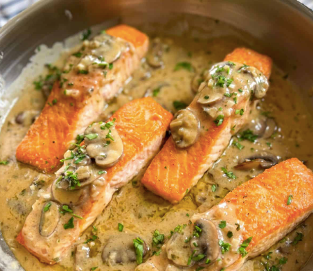 MUSHROOM SALMON - (2 - 6oz PCS) (GF)