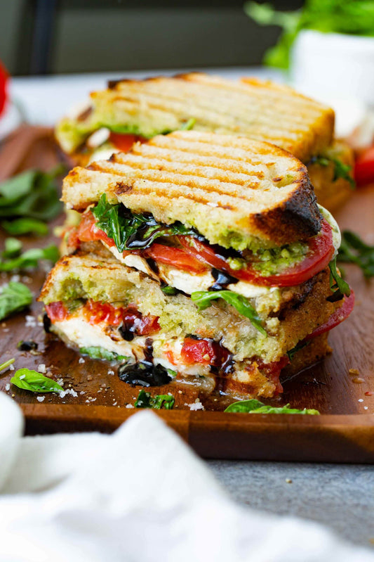 PESTO JALAPENO CAPRESE PANINI - SIDE OF CHIPOTLE FLAVORED POTATOES