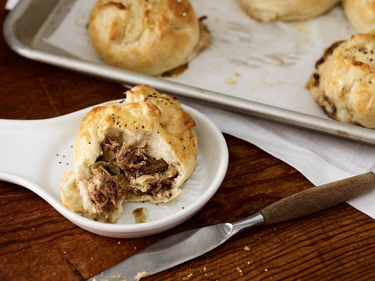 PULLED BEEF KNISHES 4 PCS