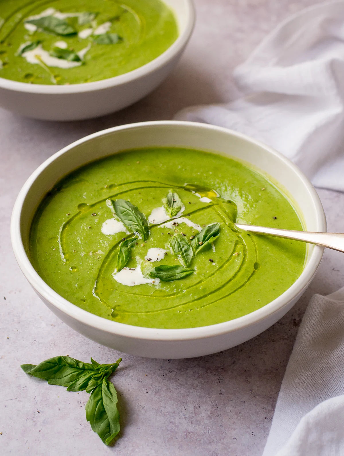BROCCOLNI AND BASIL SOUP - 32oz