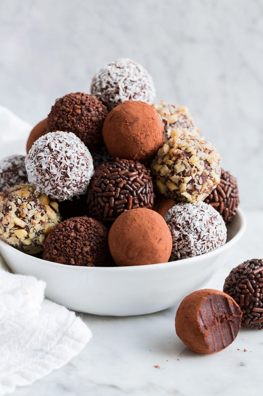 COCONUT AND CHOCOLATE COATED TRUFFLES TRUFFLES - 10 PCS