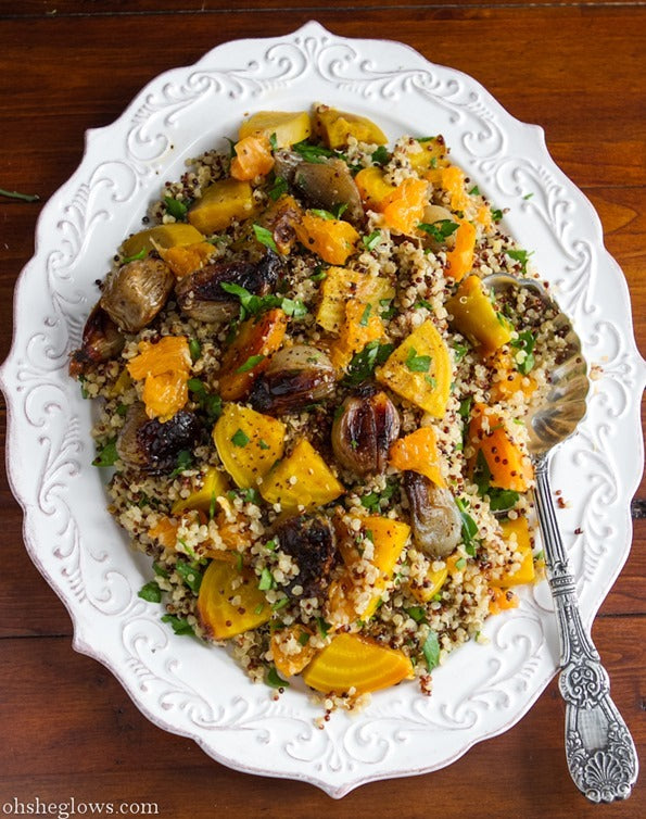 QUINOA  AND ROASTED GOLDEN BEET SALAD 16oz