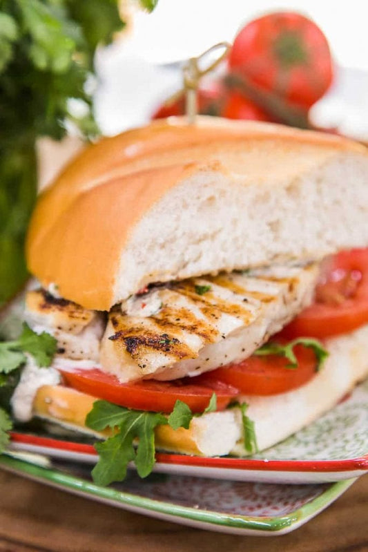 Grilled Cod Sandwich - Side of salad