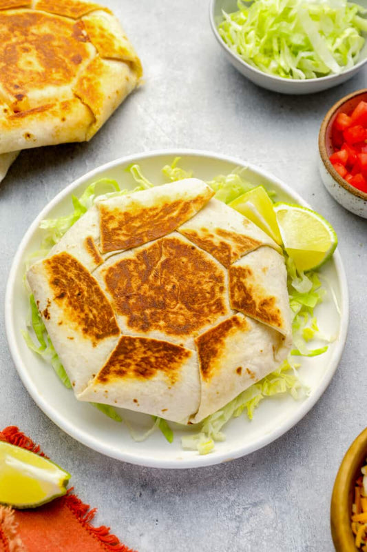 MEXICAN CRUNCH WRAP - SIDE OF SALAD