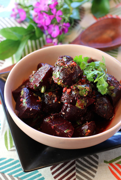 SWEET CHILI ROASTED BEETS - 16OZ -SHAVUOT