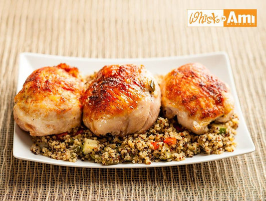 CHICKEN CAPON LEGS WITH MUSHROOM SAUCE (STUFFED)