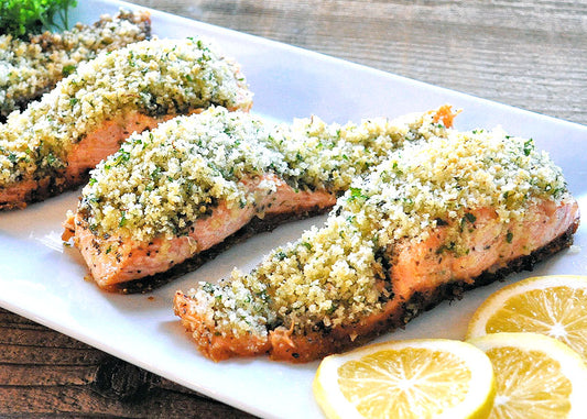 PANKO PESTO SALMON - 6OZ ( 2PCS)