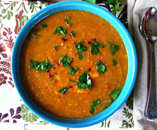 MOROCCAN LENTIL SOUP.