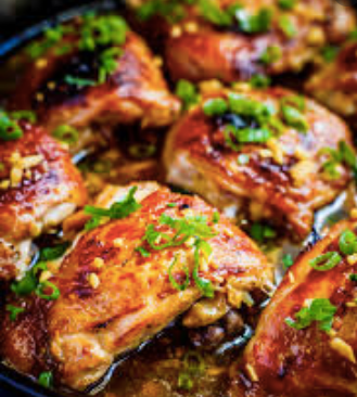 PINEAPPLE GLAZED CHICKEN LEG QUARTERS - 4PCS